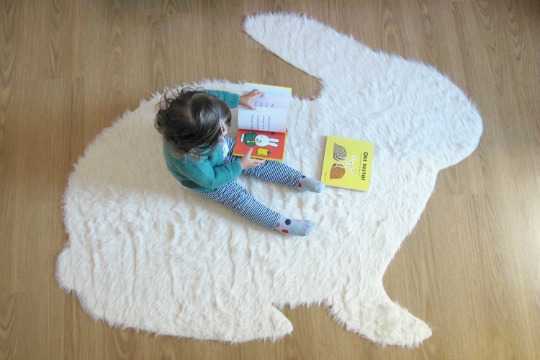 DIY Alfombra con forma de conejo