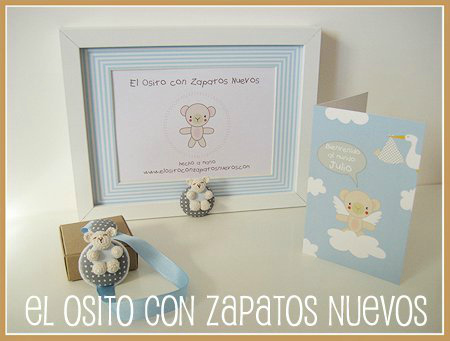 Canastilla para bebés El Osito con Zapatos Nuevos