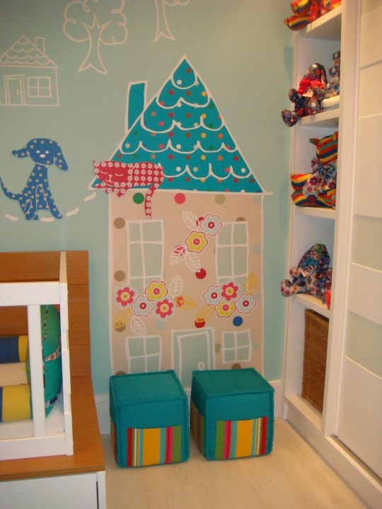 Dormitorio para dos bebés niño y niña