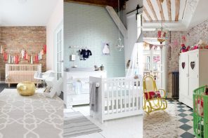 10 Habitaciones de bebé con paredes de ladrillo