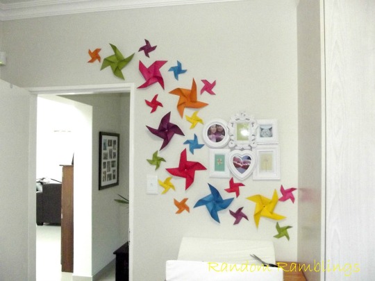 Decorar con molinillos de papel