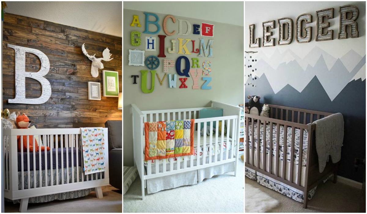 Letras decorativas para bebés