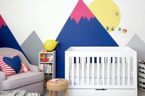 Cómo pintar un mural de montañas en la habitación del bebé