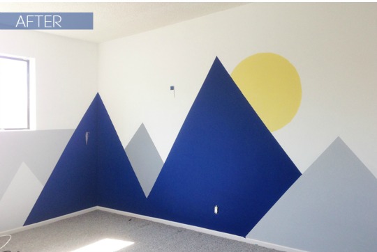 Mural montañas DIY