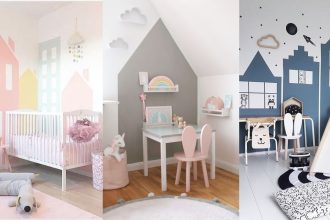 Pintar una casita en la habitación del bebé